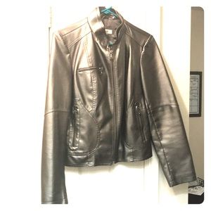 Pewter “leather” jacket